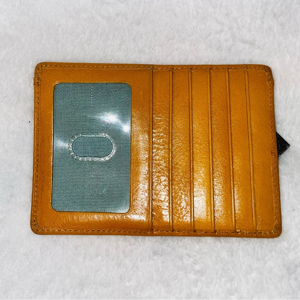 HOBO Euro Slide Tan Leather Card Holder - Picture 3 of 7